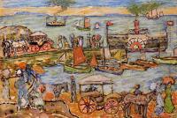 Prendergast, Maurice Brazil - Quai, Dinard